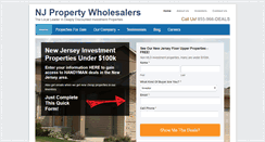 Desktop Screenshot of njpropertywholesalers.com